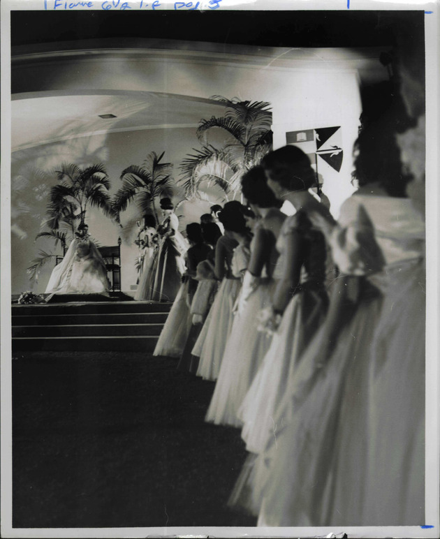 Coronation Ball of Campus Queen 1957-1958, Jennifer Castello